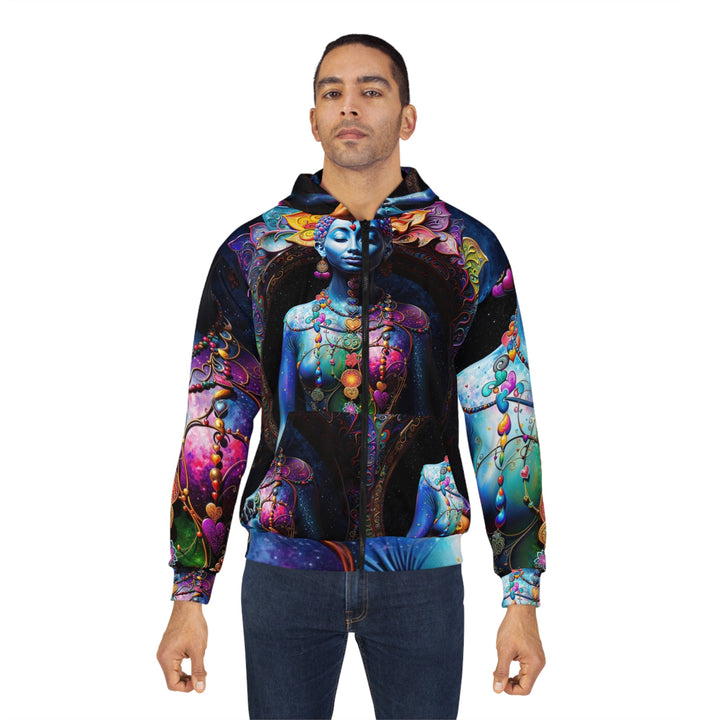 Cosmic Meditation Blossom - Unisex Zip Hoodie - All Over Prints - g(0D·IO) - XS - -