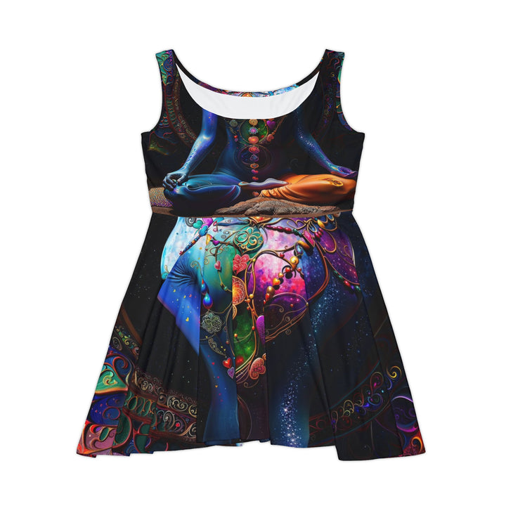 Cosmic Meditation Blossom - Women's Skater Dress - All Over Prints - g(0D·IO) - XS - -