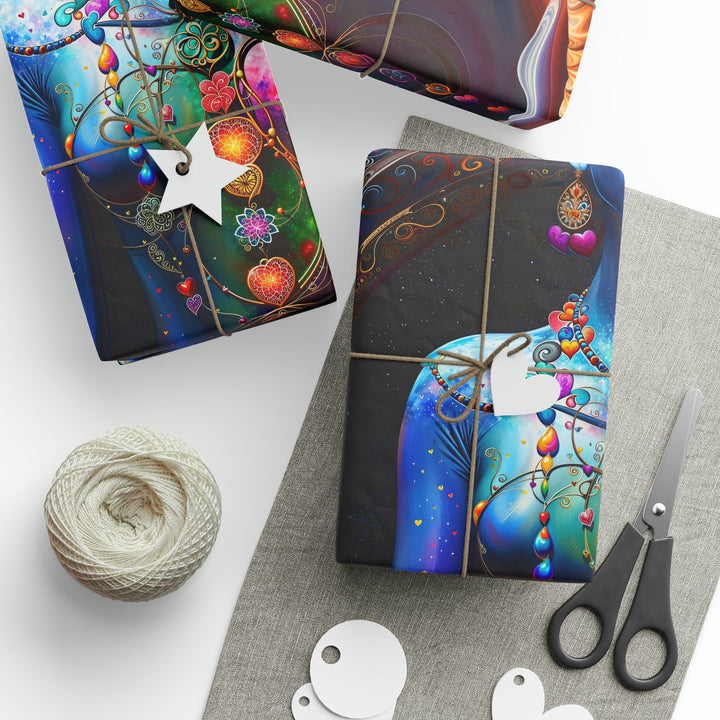 Cosmic Meditation Blossom - Wrapping Paper - Home Decor - g(0D·IO) - 30" x 180" - Matte -