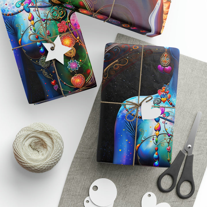 Cosmic Meditation Blossom - Wrapping Paper - Home Decor - g(0D·IO) - 30" x 180" - Matte -