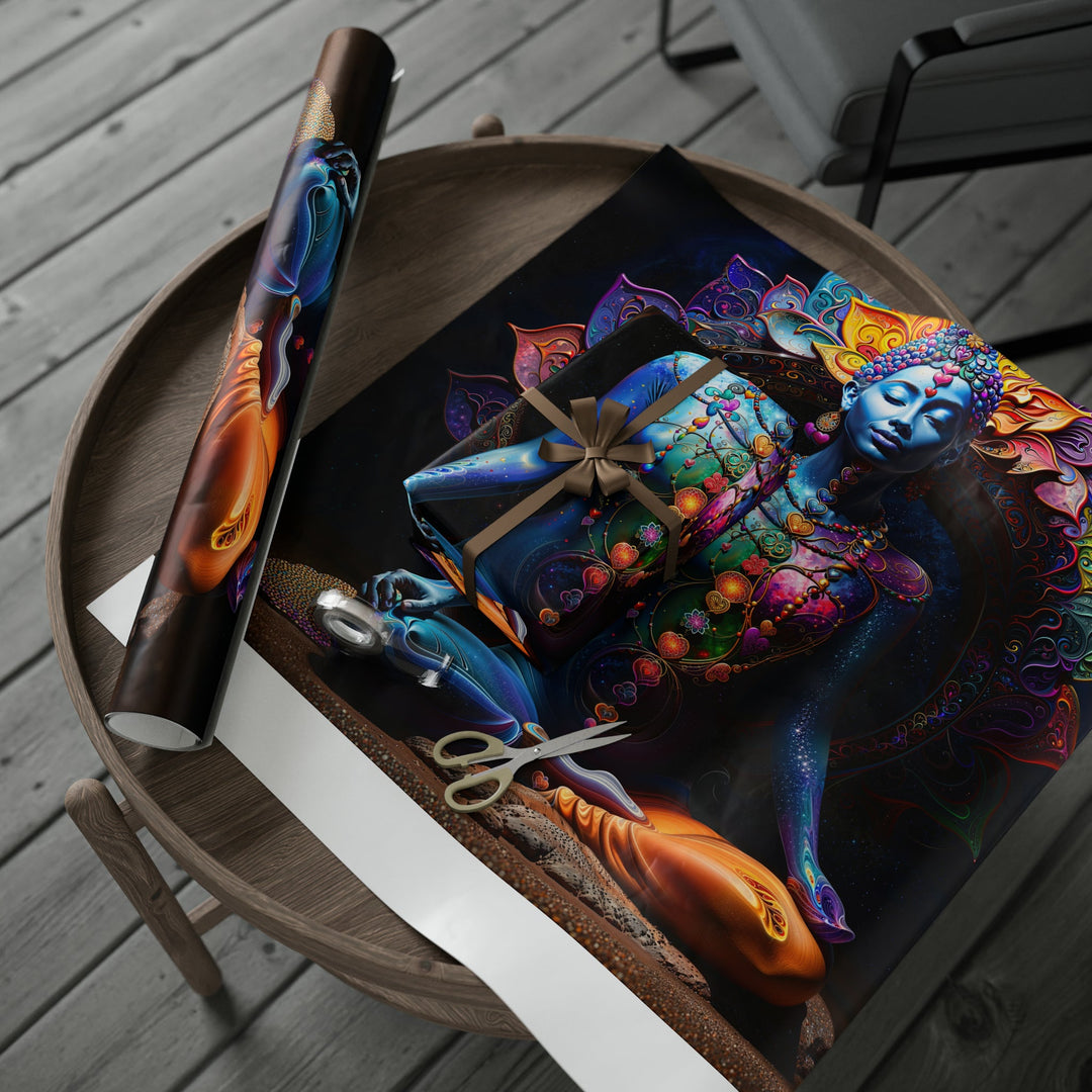 Cosmic Meditation Blossom - Wrapping Paper - Home Decor - g(0D·IO) - 30" x 180" - Matte -
