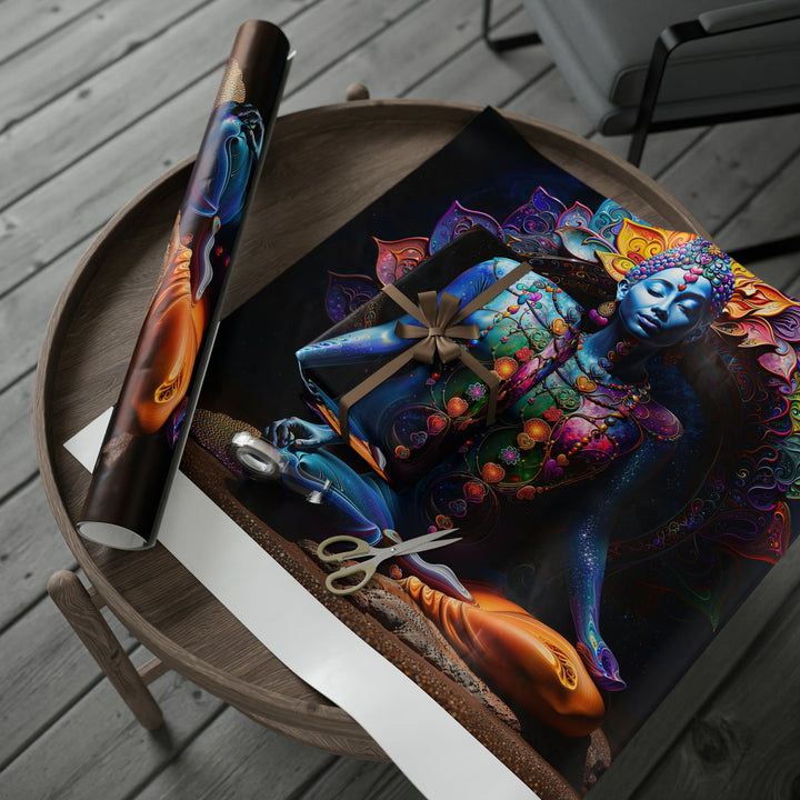 Cosmic Meditation Blossom - Wrapping Paper - Home Decor - g(0D·IO) - 30" x 180" - Matte -