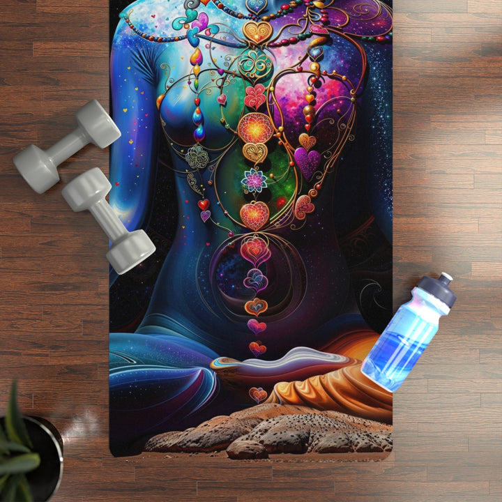 Cosmic Meditation Blossom - Yoga Mat - Home Decor - g(0D·IO) - 24” x 68” - -