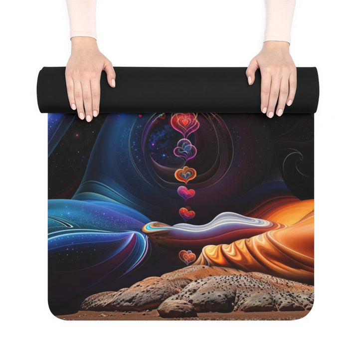 Cosmic Meditation Blossom - Yoga Mat - Home Decor - g(0D·IO) - 24” x 68” - -