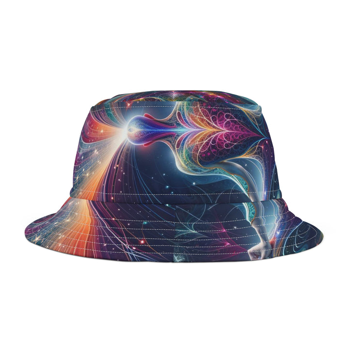 Cosmic Meditation Essence - Bucket Hat - Hats - g(0D·IO) - Large - White stitching -