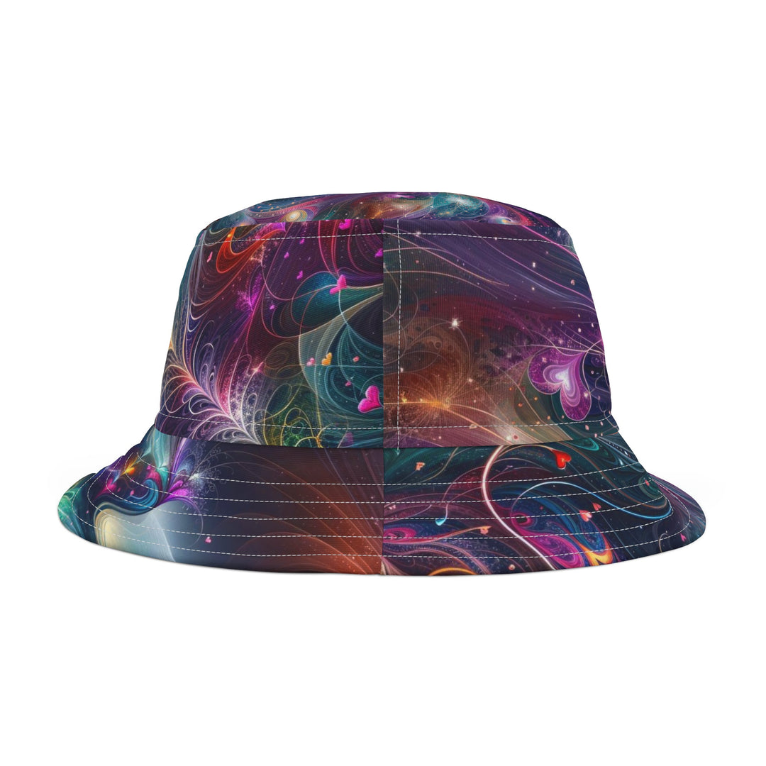 Cosmic Meditation Essence - Bucket Hat - Hats - g(0D·IO) - Large - White stitching -