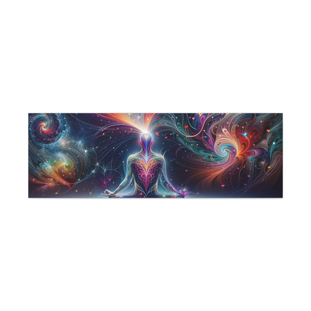 Cosmic Meditation Essence - Matte Canvas Print 1.25" - Canvas - g(0D·IO) - 60" x 20" (Horizontal) - 1.25" -