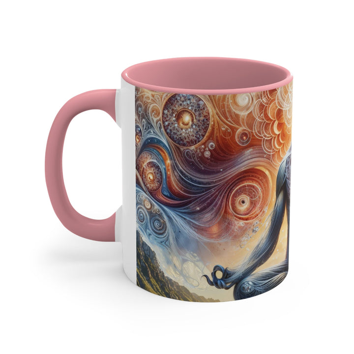 Cosmic Meditation Harmony - Accent Coffee Mug - Mug - g(0D·IO) - Pink - 11oz -