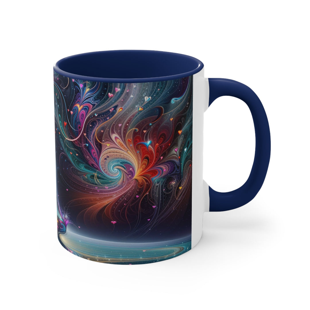 Cosmic Meditation Harmony - Accent Coffee Mug - Mug - g(0D·IO) - Pink - 11oz -