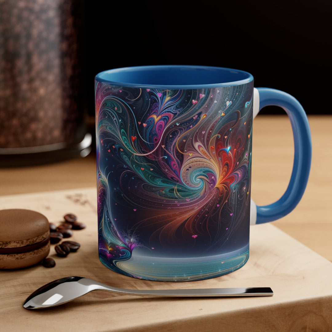 Cosmic Meditation Harmony - Accent Coffee Mug - Mug - g(0D·IO) - Pink - 11oz -