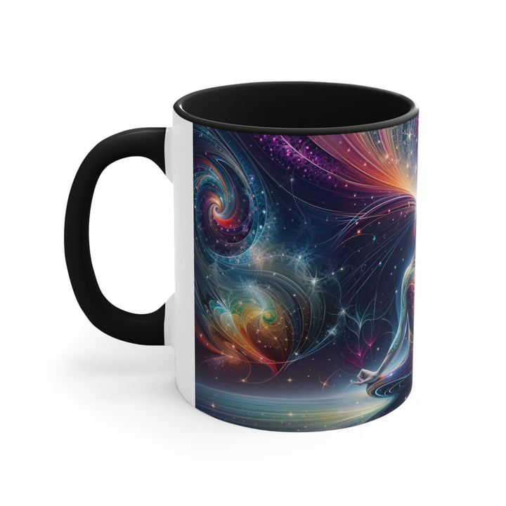 Cosmic Meditation Harmony - Accent Coffee Mug - Mug - g(0D·IO) - Pink - 11oz -