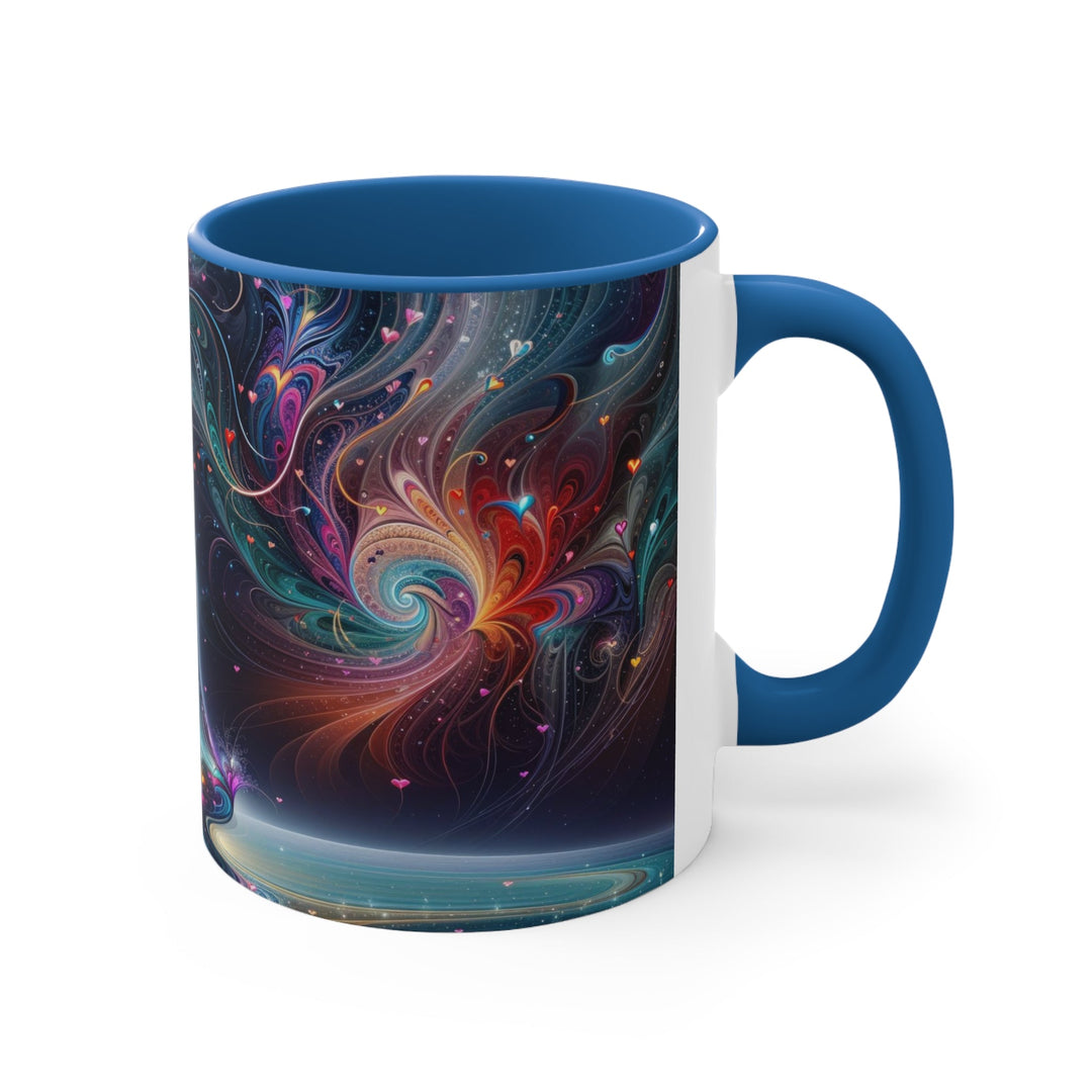 Cosmic Meditation Harmony - Accent Coffee Mug - Mug - g(0D·IO) - Pink - 11oz -