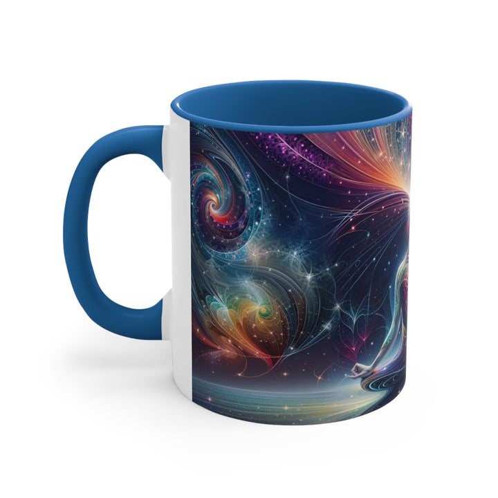 Cosmic Meditation Harmony - Accent Coffee Mug - Mug - g(0D·IO) - Pink - 11oz -