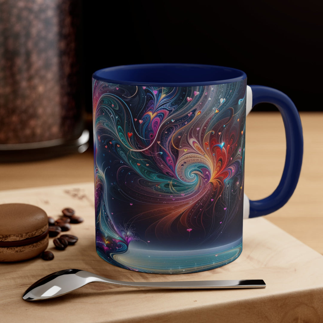 Cosmic Meditation Harmony - Accent Coffee Mug - Mug - g(0D·IO) - Pink - 11oz -