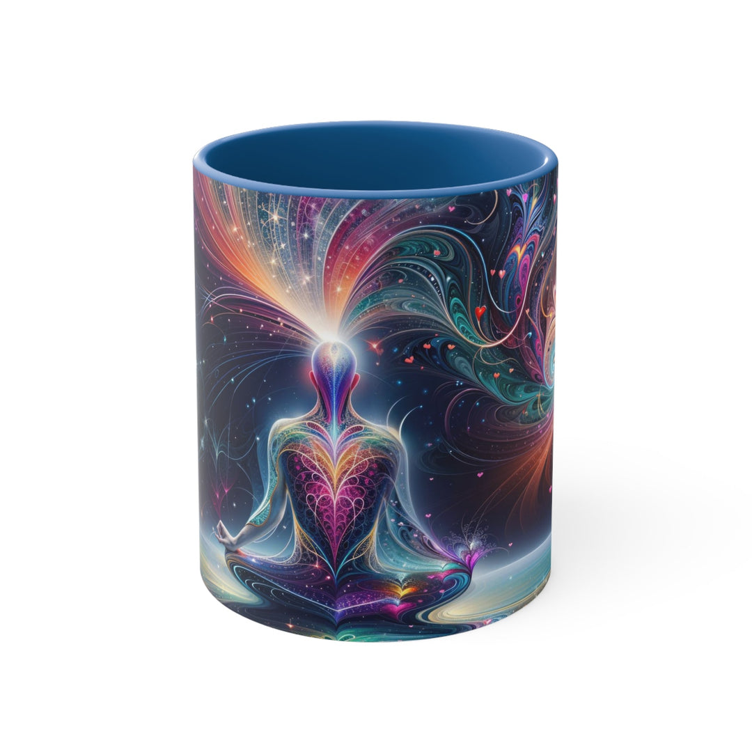 Cosmic Meditation Harmony - Accent Coffee Mug - Mug - g(0D·IO) - Blue - 11oz -