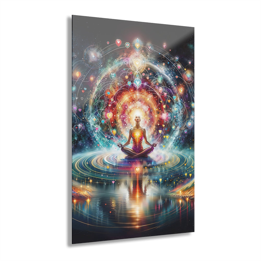 Cosmic Meditation Harmony - Acrylic Prints (French Cleat Hanging) - Home Decor - g(0D·IO) - 24" x 36" (Vertical) - 0.25'' -