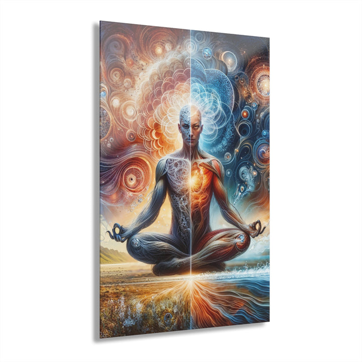 Cosmic Meditation Harmony - Acrylic Prints (French Cleat Hanging) - Home Decor - g(0D·IO) - 24" x 36" (Vertical) - 0.25'' -