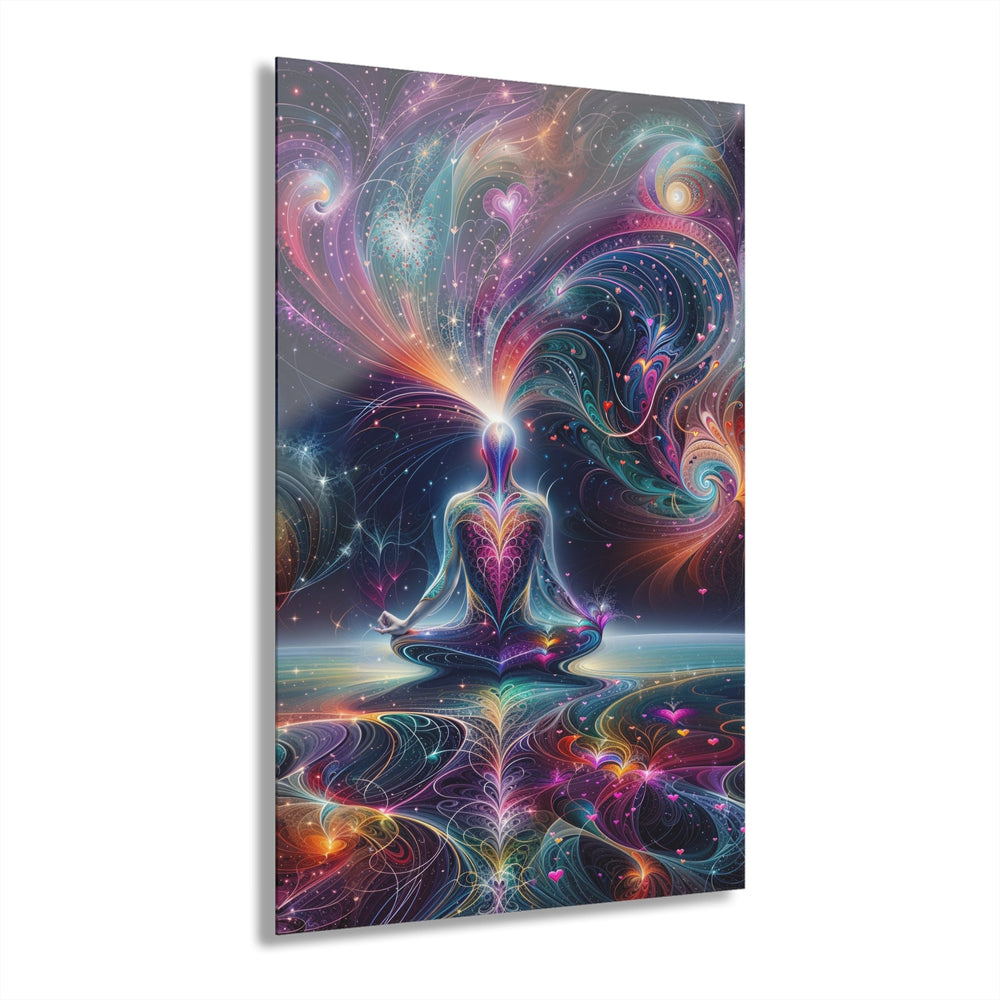 Cosmic Meditation Harmony - Acrylic Prints (French Cleat Hanging) - Home Decor - g(0D·IO) - 24" x 36" (Vertical) - 0.25'' -