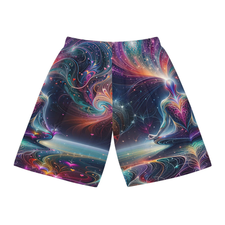 Cosmic Meditation Harmony - AOP Basketball Shorts - All Over Prints - g(0D·IO) - Seam thread color automatically matched to design - XS -