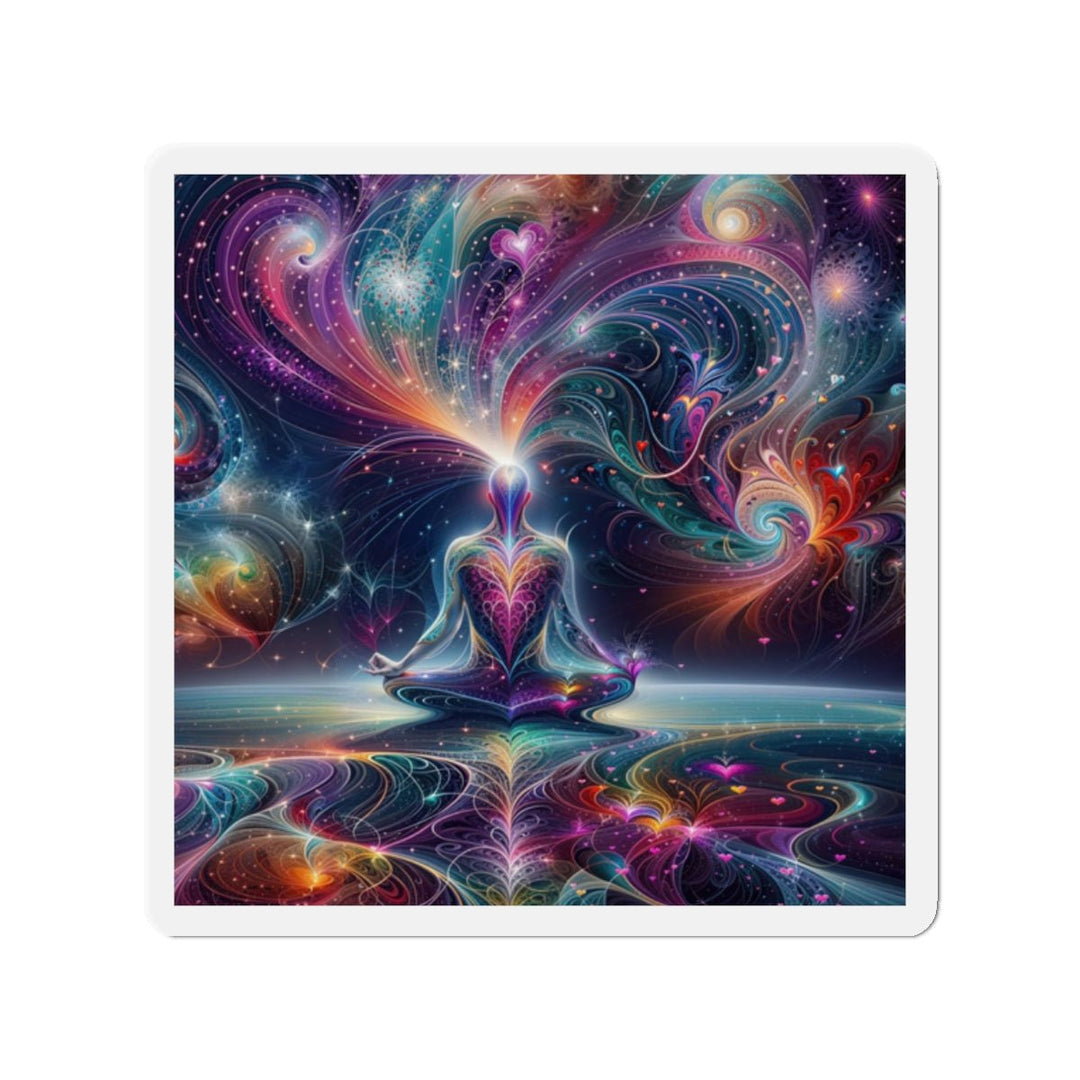 Cosmic Meditation Harmony - Die-cut Magnet - Home Decor - g(0D·IO) - 2" x 2" - Die-Cut - 1 pc