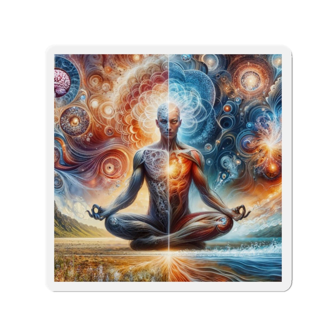 Cosmic Meditation Harmony - Die-cut Magnet - Home Decor - g(0D·IO) - 2" x 2" - Die-Cut - 1 pc
