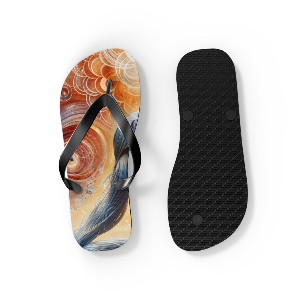 Cosmic Meditation Harmony - Flip Flops - Shoes - g(0D·IO) - XL - Black sole -