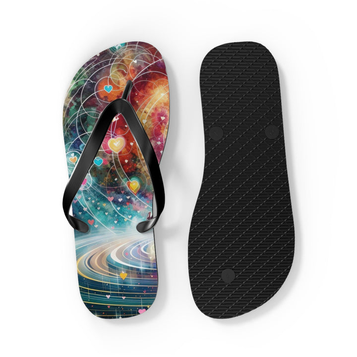 Cosmic Meditation Harmony - Flip Flops - Shoes - g(0D·IO) - XL - Black sole -