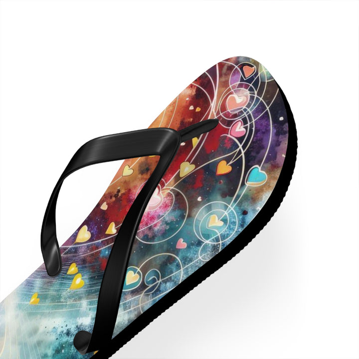 Cosmic Meditation Harmony - Flip Flops - Shoes - g(0D·IO) - XL - Black sole -