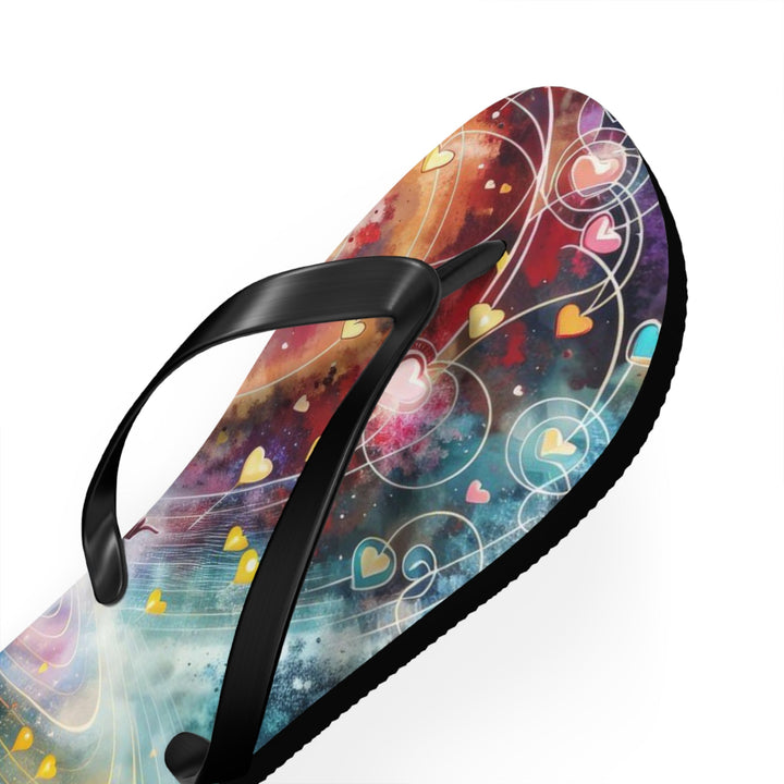 Cosmic Meditation Harmony - Flip Flops - Shoes - g(0D·IO) - XL - Black sole -