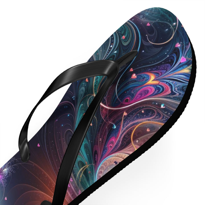 Cosmic Meditation Harmony - Flip Flops - Shoes - g(0D·IO) - XL - Black sole -