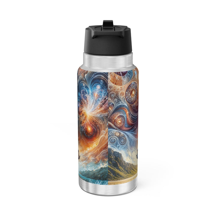 Cosmic Meditation Harmony - Gator Tumbler 32oz - Mug - g(0D·IO) - Silver - 32oz -