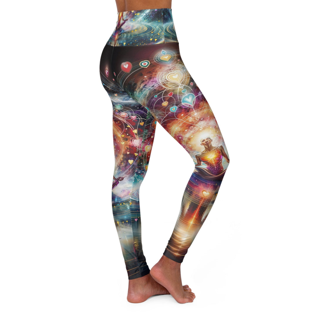 Cosmic Meditation Harmony - High Waisted AOP Yoga Leggings - All Over Prints - g(0D·IO) - XS - -