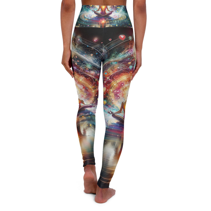 Cosmic Meditation Harmony - High Waisted AOP Yoga Leggings - All Over Prints - g(0D·IO) - XS - -