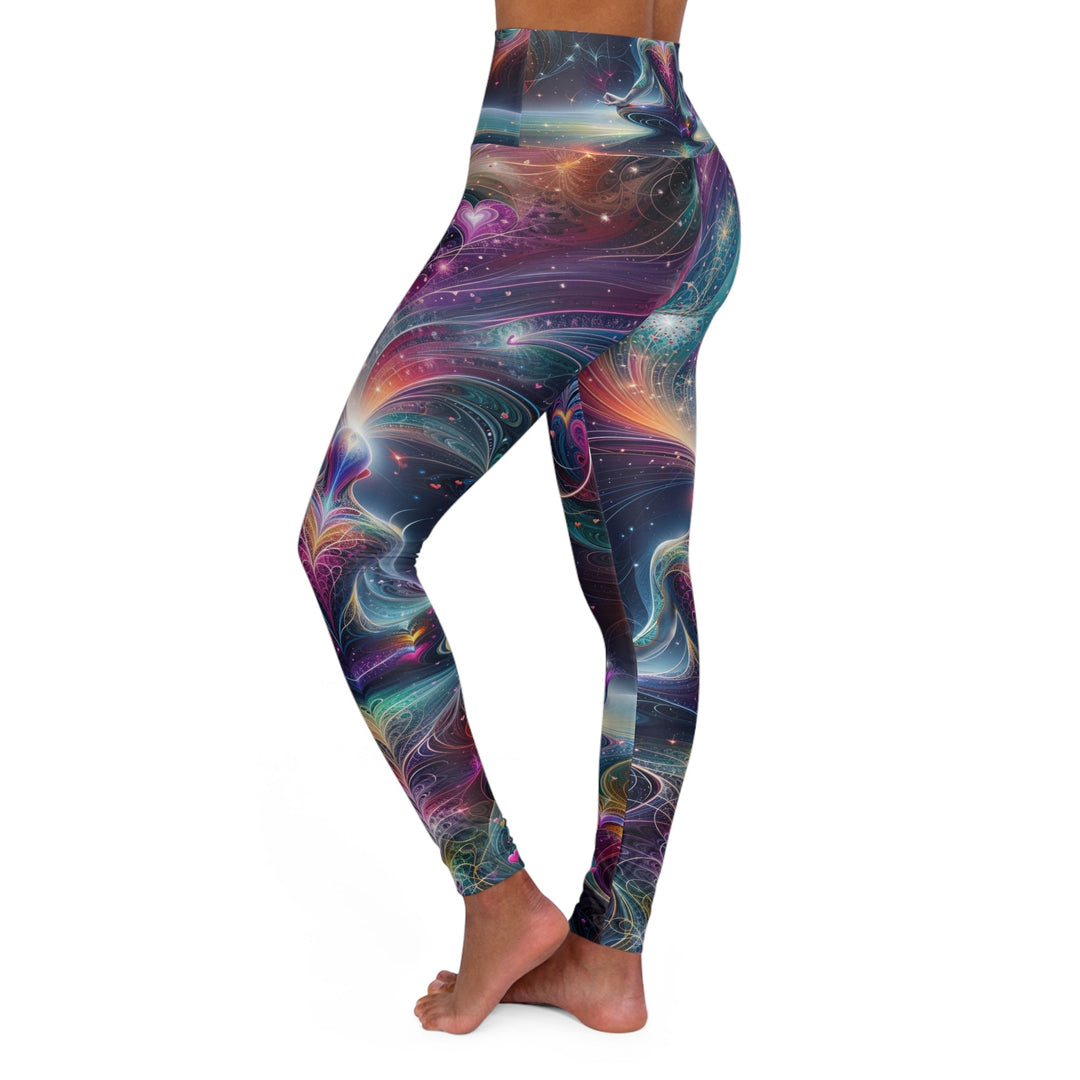 Cosmic Meditation Harmony - High Waisted AOP Yoga Leggings - All Over Prints - g(0D·IO) - XS - -