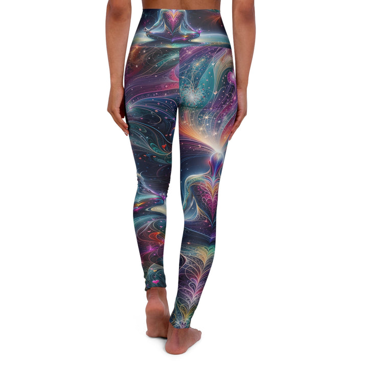 Cosmic Meditation Harmony - High Waisted AOP Yoga Leggings - All Over Prints - g(0D·IO) - XS - -