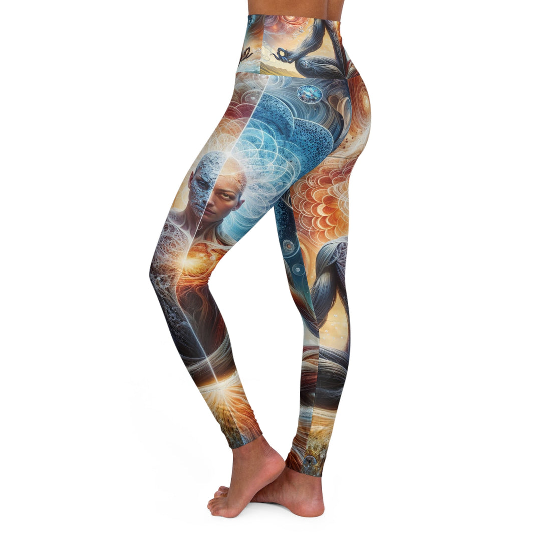 Cosmic Meditation Harmony - High Waisted AOP Yoga Leggings - All Over Prints - g(0D·IO) - XS - -