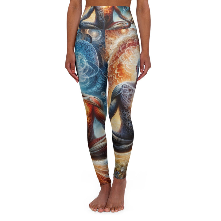 Cosmic Meditation Harmony - High Waisted AOP Yoga Leggings - All Over Prints - g(0D·IO) - XS - -