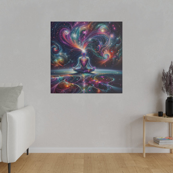 Cosmic Meditation Harmony - Matte Canvas - Canvas - g(0D·IO) - 32" x 32" (Square) - 0.75'' -