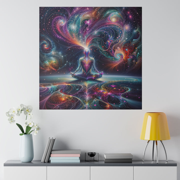 Cosmic Meditation Harmony - Matte Canvas - Canvas - g(0D·IO) - 32" x 32" (Square) - 0.75'' -