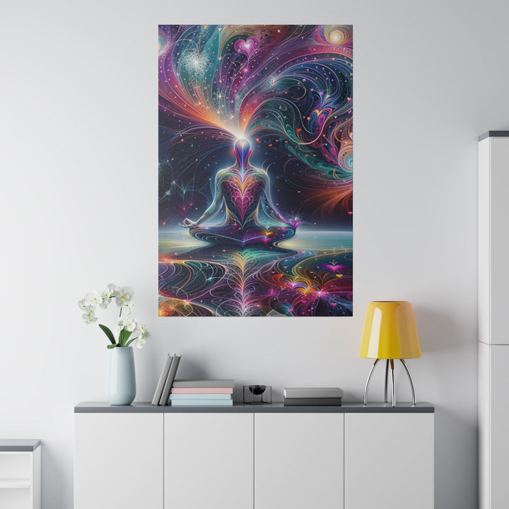 Cosmic Meditation Harmony - Matte Canvas - Canvas - g(0D·IO) - 32" x 32" (Square) - 0.75'' -