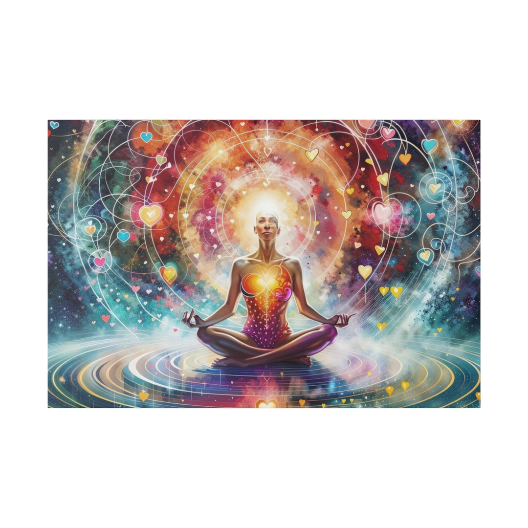 Cosmic Meditation Harmony - Matte Canvas - Canvas - g(0D·IO) - 48″ x 32″ (Horizontal) - 0.75'' -