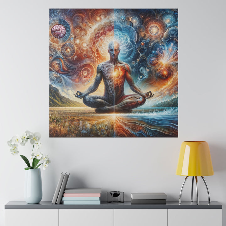 Cosmic Meditation Harmony - Matte Canvas - Canvas - g(0D·IO) - 32" x 32" (Square) - 0.75'' -