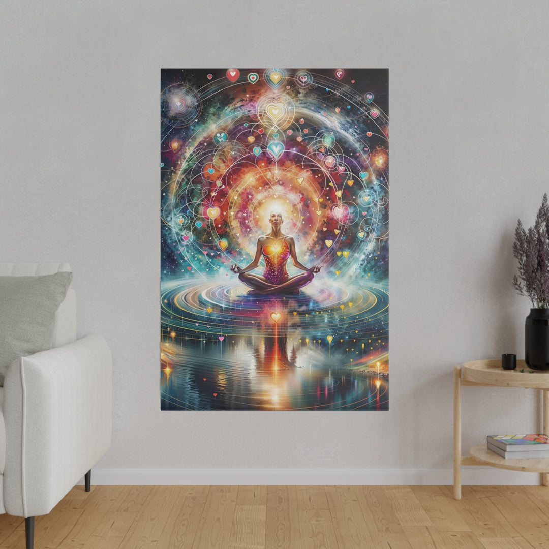 Cosmic Meditation Harmony - Matte Canvas - Canvas - g(0D·IO) - 32" x 32" (Square) - 0.75'' -