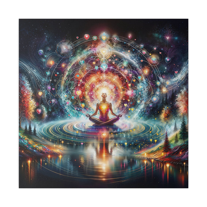 Cosmic Meditation Harmony - Matte Canvas - Canvas - g(0D·IO) - 32" x 32" (Square) - 0.75'' -