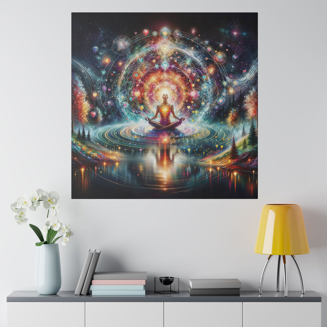 Cosmic Meditation Harmony - Matte Canvas - Canvas - g(0D·IO) - 32" x 32" (Square) - 0.75'' -