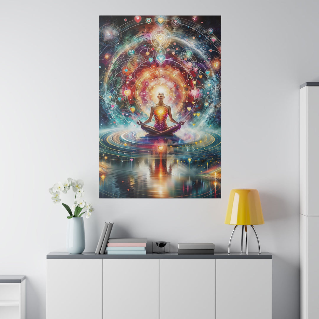 Cosmic Meditation Harmony - Matte Canvas - Canvas - g(0D·IO) - 32" x 32" (Square) - 0.75'' -