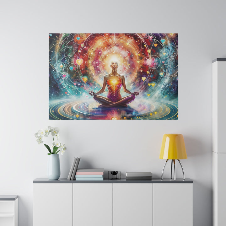 Cosmic Meditation Harmony - Matte Canvas - Canvas - g(0D·IO) - 32" x 32" (Square) - 0.75'' -