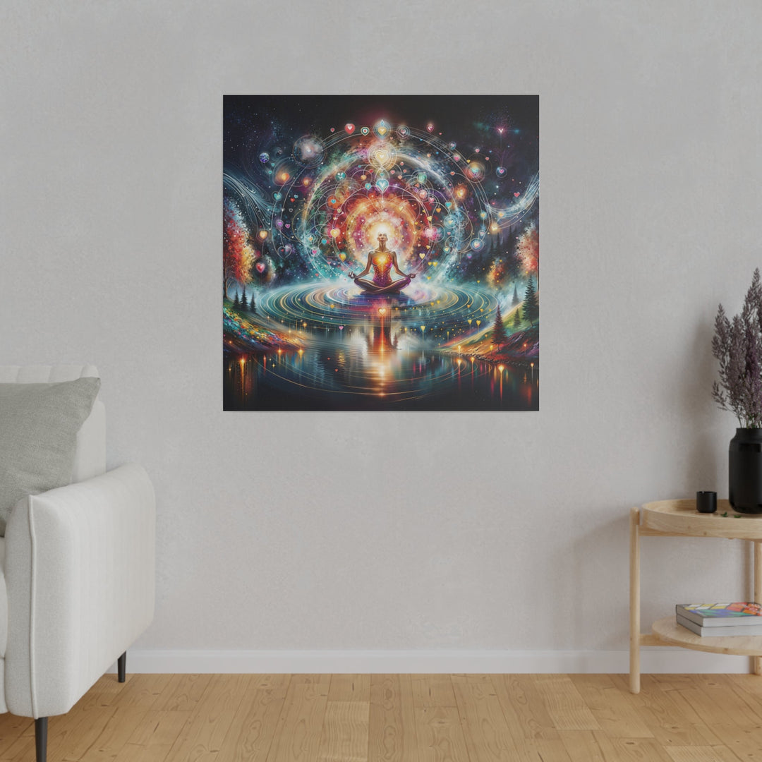 Cosmic Meditation Harmony - Matte Canvas - Canvas - g(0D·IO) - 32" x 32" (Square) - 0.75'' -