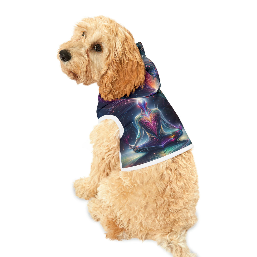 Cosmic Meditation Harmony - Pet Hoodie - Pets - g(0D·IO) - XXS - Black Rib -