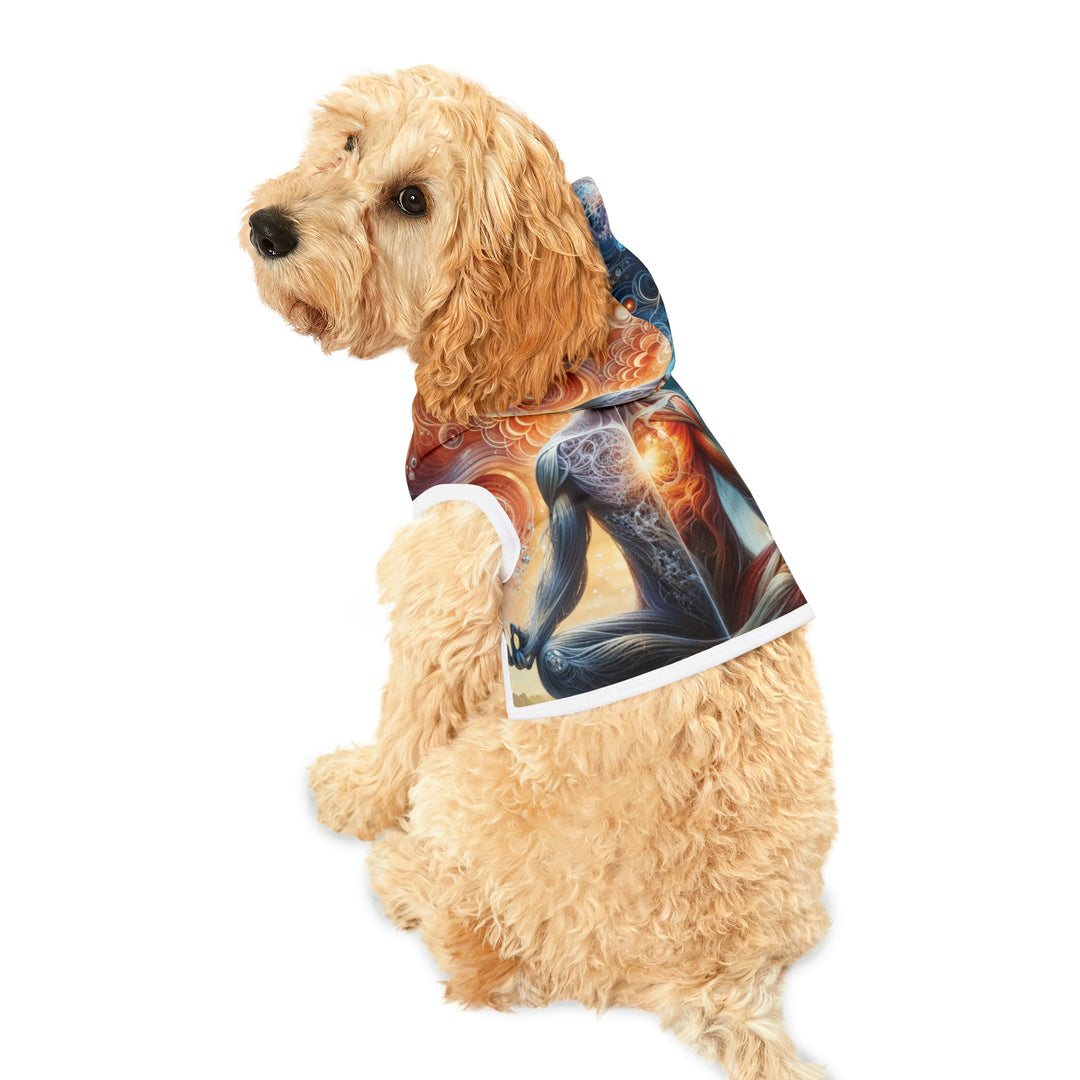 Cosmic Meditation Harmony - Pet Hoodie - Pets - g(0D·IO) - XXS - Black Rib -